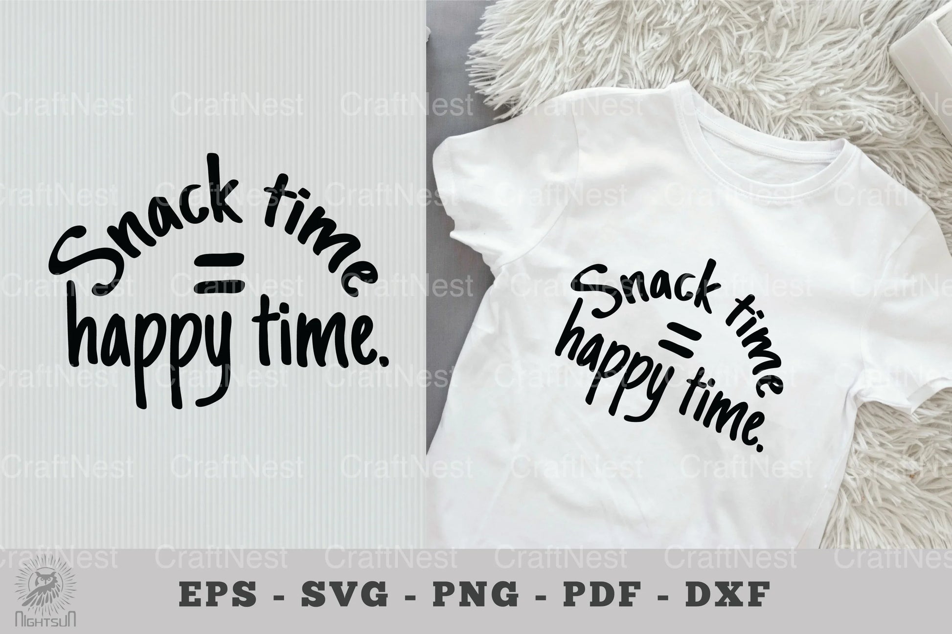 Snack Time = Happy Time Baby Quotes SVG Bundle - CraftNest - Digital Crafting and Art