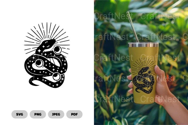 Magical Celestial Snake SVG Bundle - CraftNest - Digital Crafting and Art