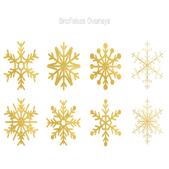 Snowflakes Overlays Clipart - CraftNest - Digital Crafting and Art
