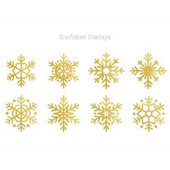 Snowflakes Overlays Clipart - CraftNest - Digital Crafting and Art