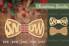 Snow Laser Cut Bowtie Clipart Bundle - CraftNest - Digital Crafting and Art