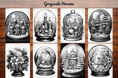 Snow Globes Coloring Books - CraftNest