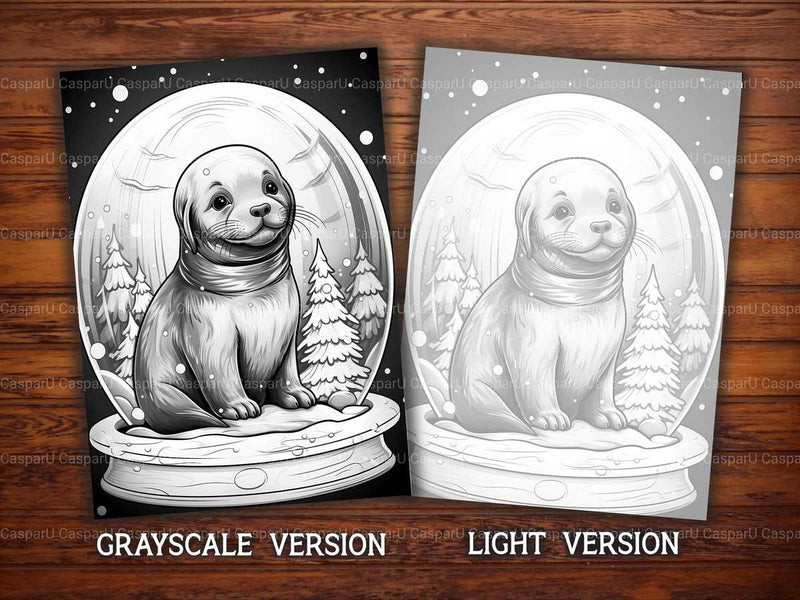 Snow Globes Coloring Books - CraftNest