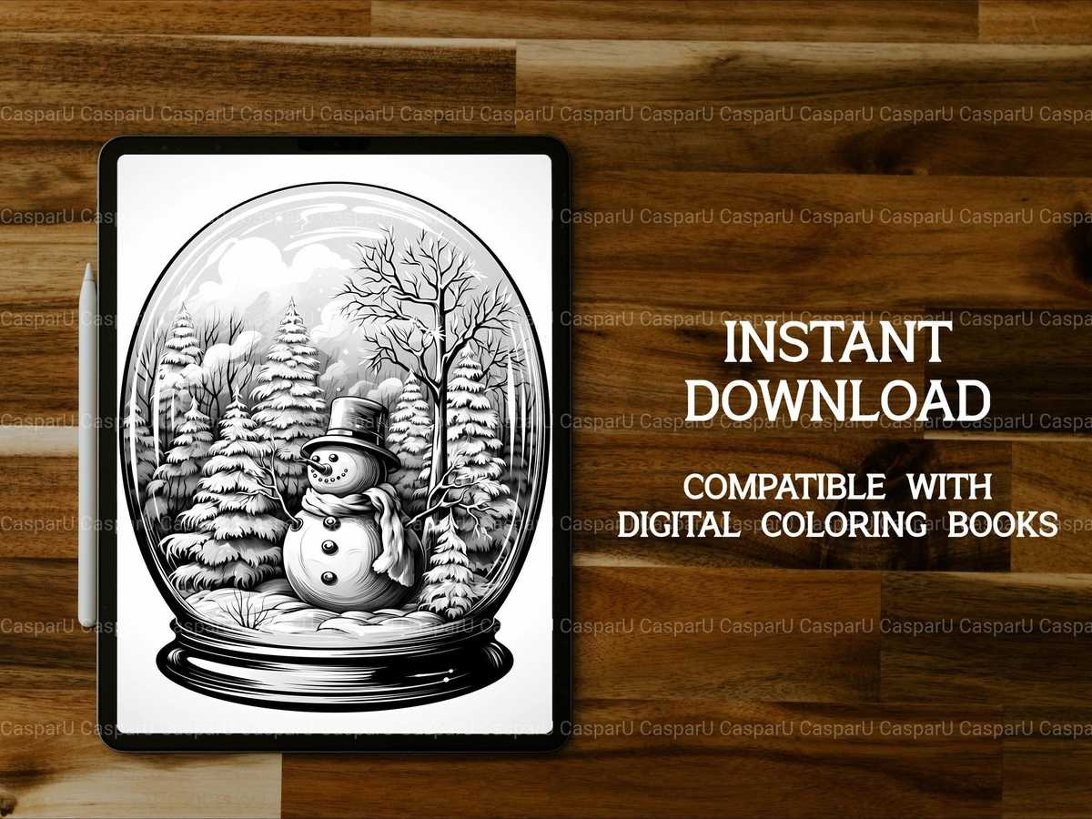 Snow Globes Coloring Books - CraftNest