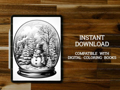 Snow Globes Coloring Books - CraftNest