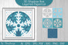 Snowflake 3D Shadow Box Layered Papercut SVG Bundle