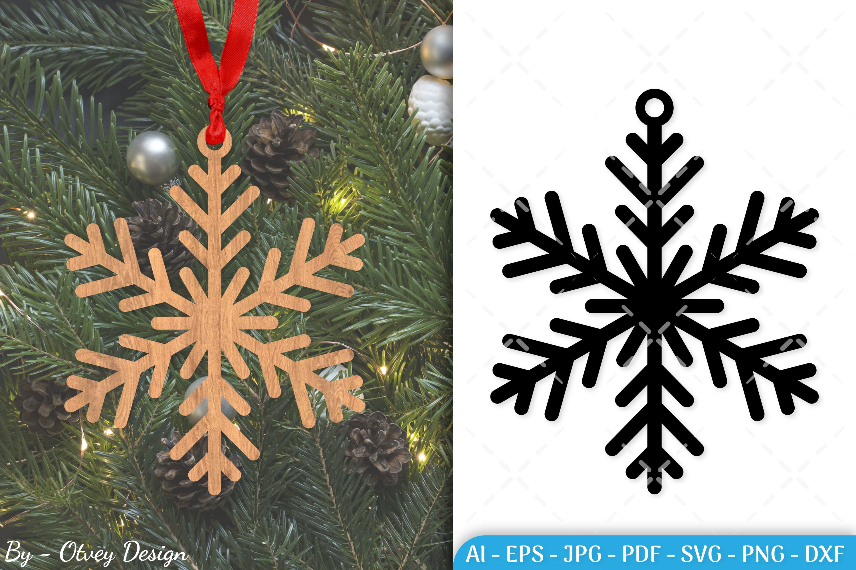Snowflake Ornament SVG Bundle