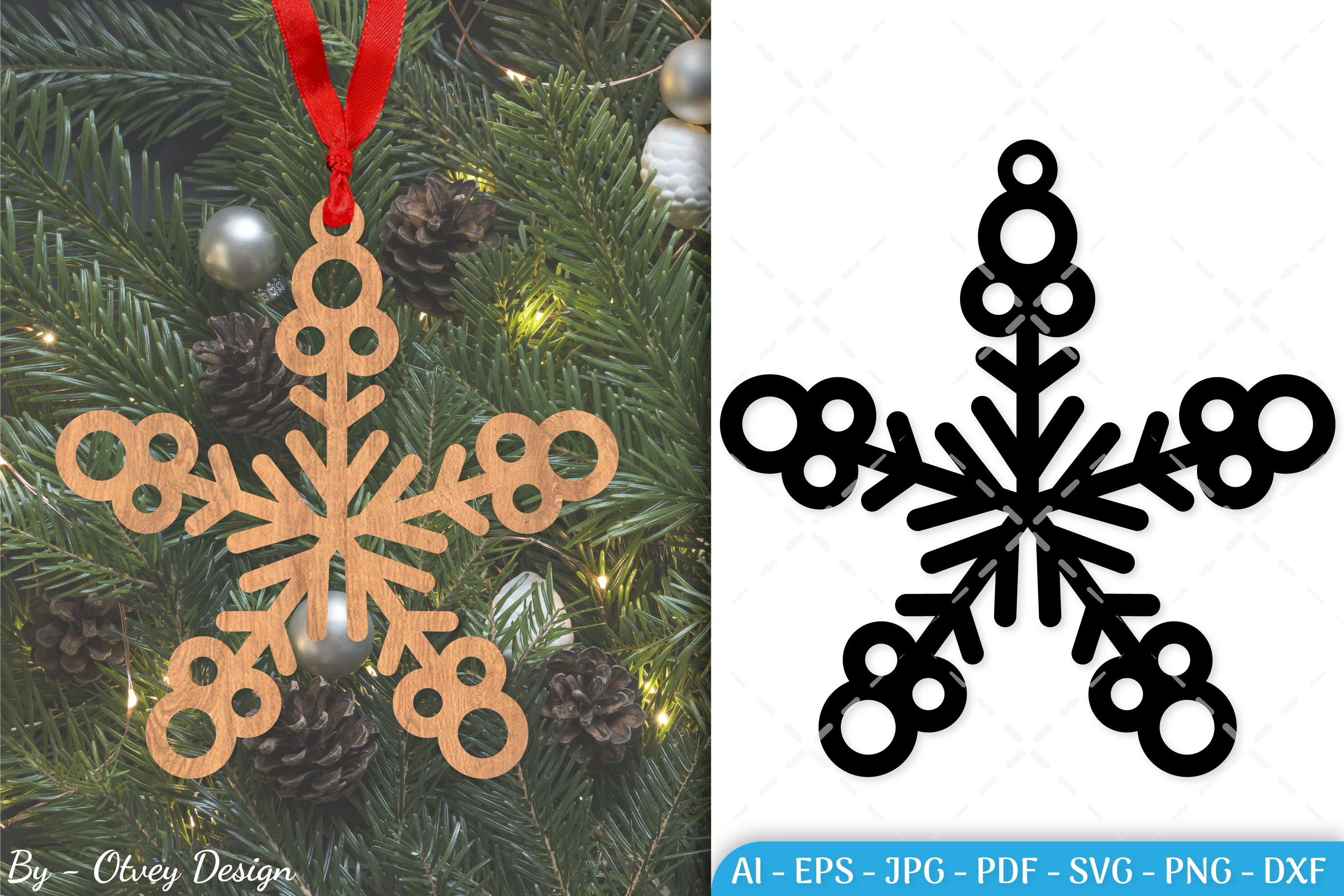 Snowflake Ornament SVG Bundle