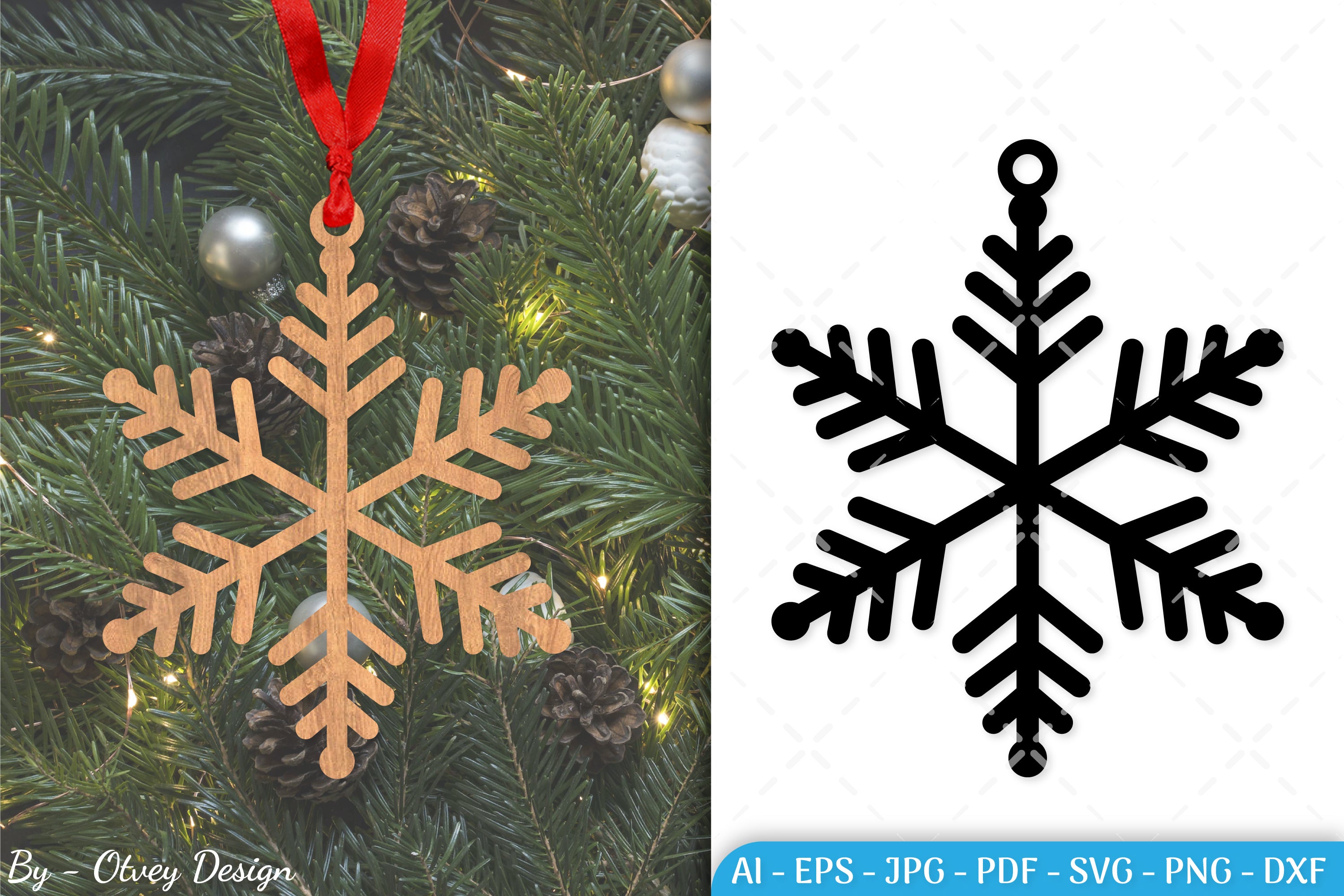 Snowflake Ornament SVG Bundle