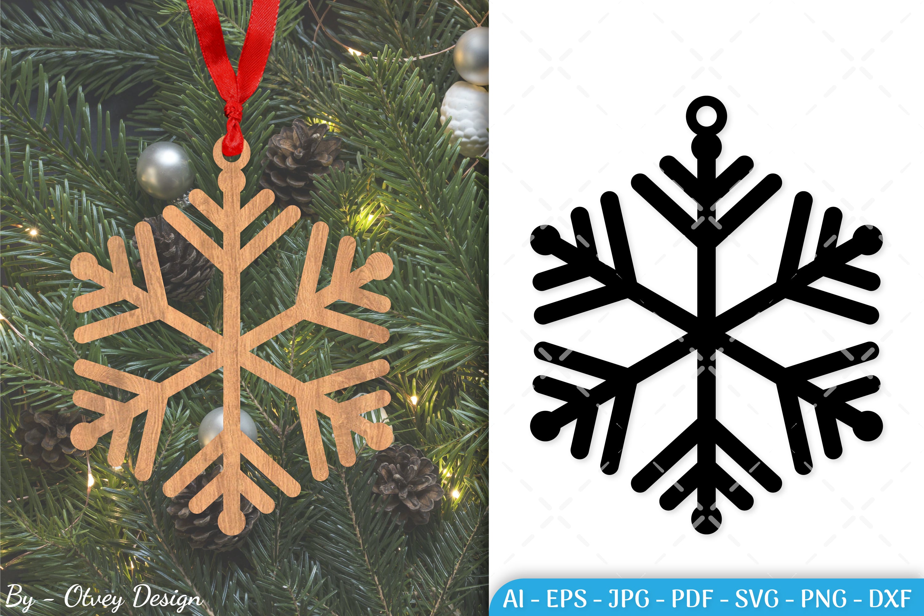 Snowflake Ornament SVG Bundle