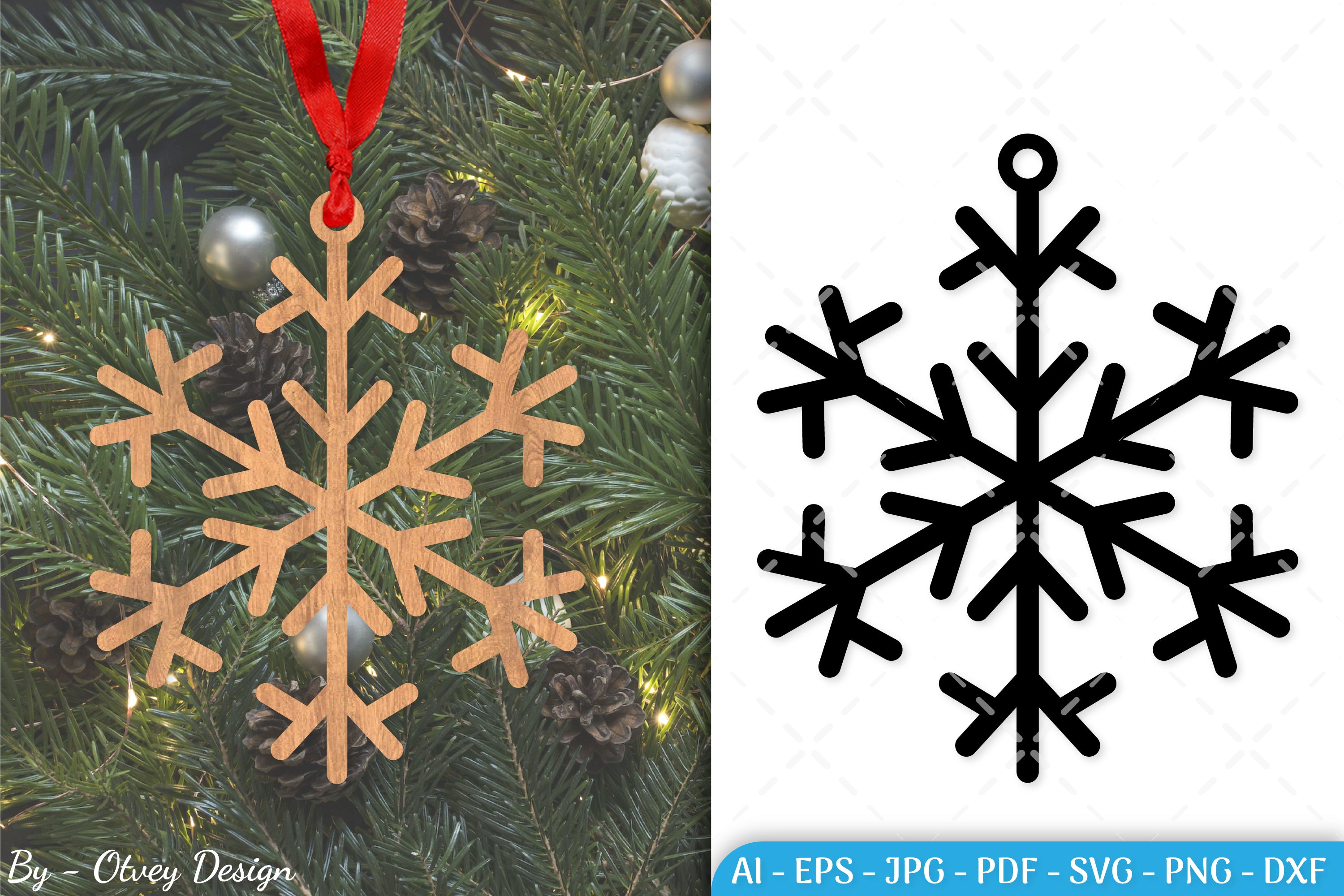 Snowflake Ornament SVG Bundle