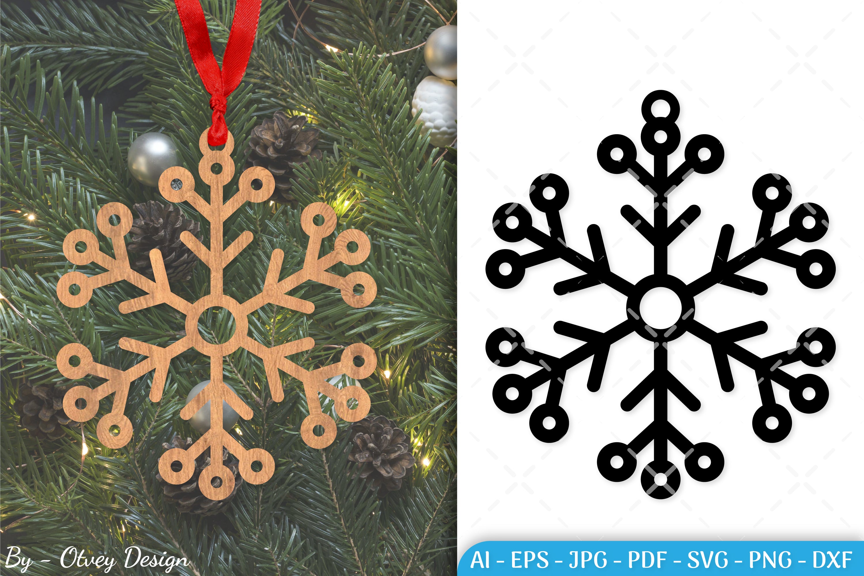 Snowflake Ornament SVG Bundle