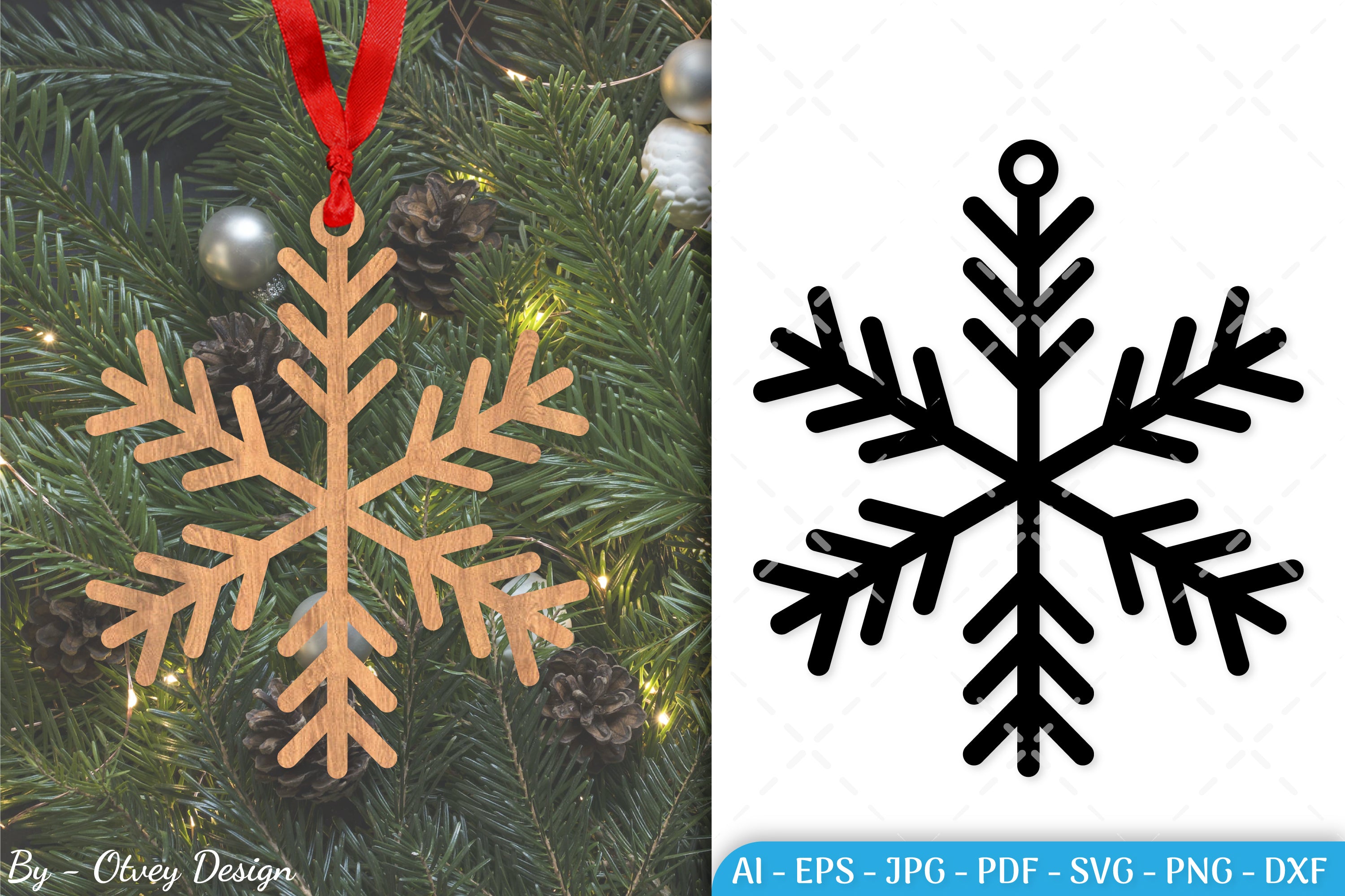 Snowflake Ornament SVG Bundle