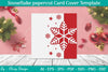 Snowflake Papercut Card Cover Template SVG Bundle