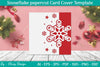 Snowflake Papercut Card Cover Template SVG Bundle
