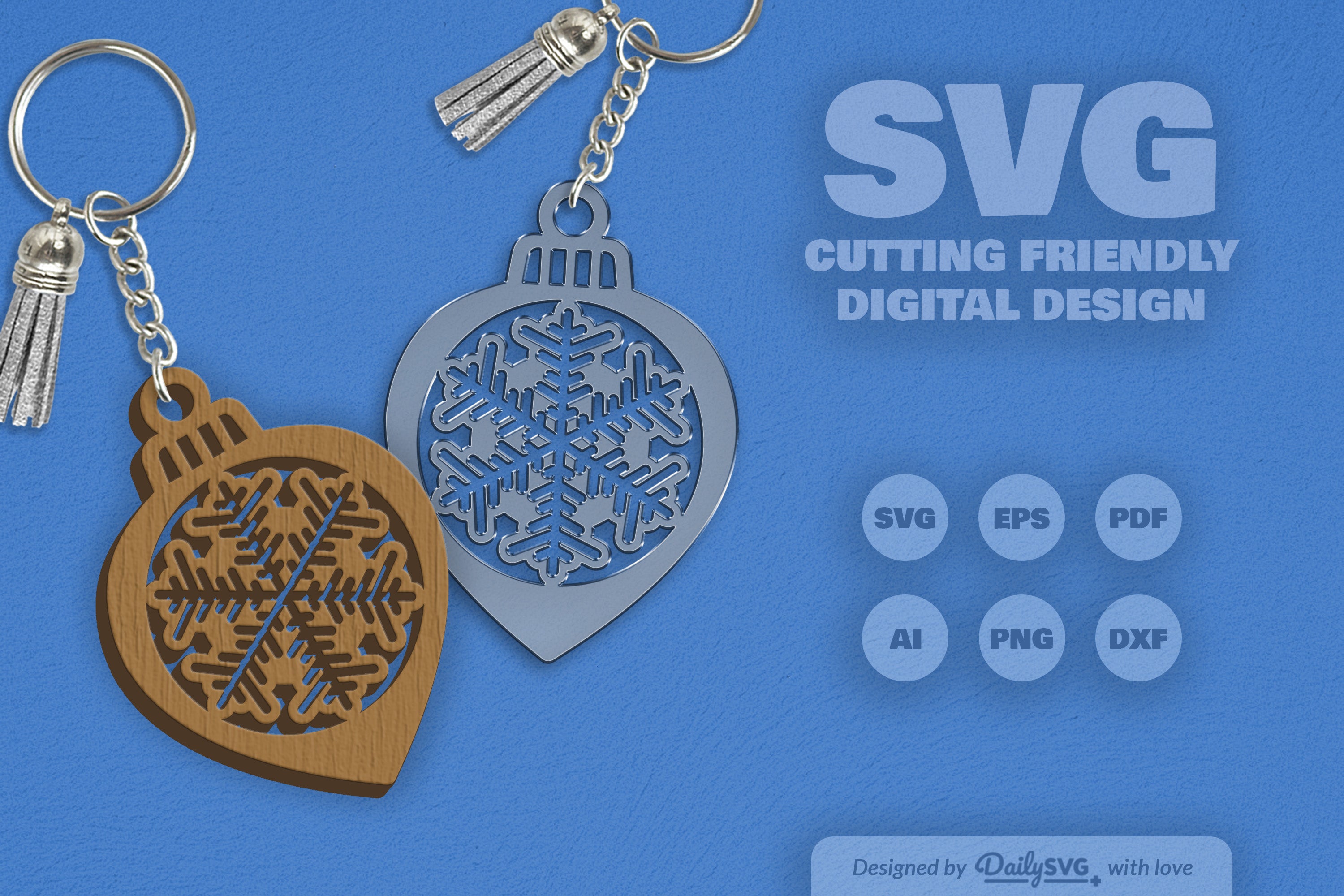 Snowflake Christmas Bauble SVG Bundle 4
