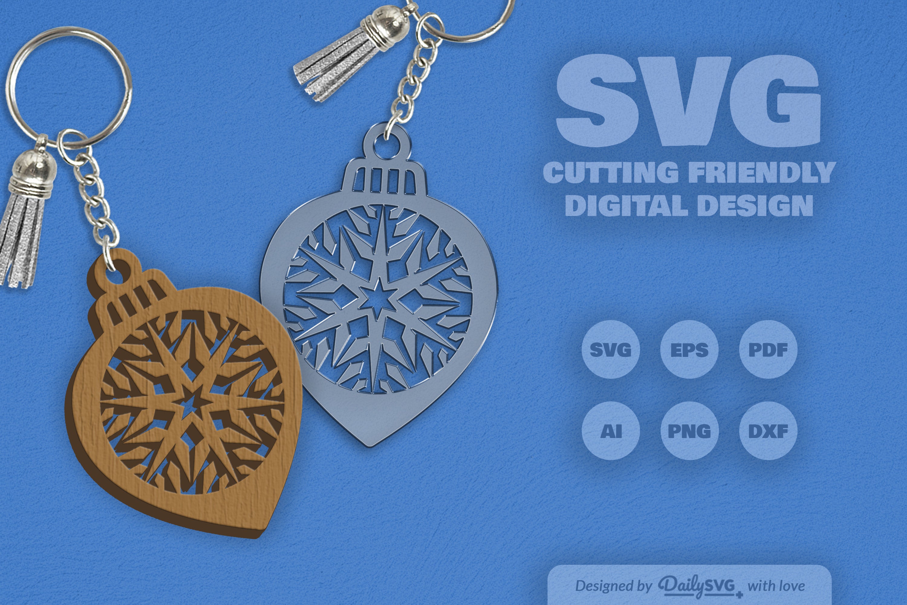 Snowflake Christmas Bauble SVG Bundle 11