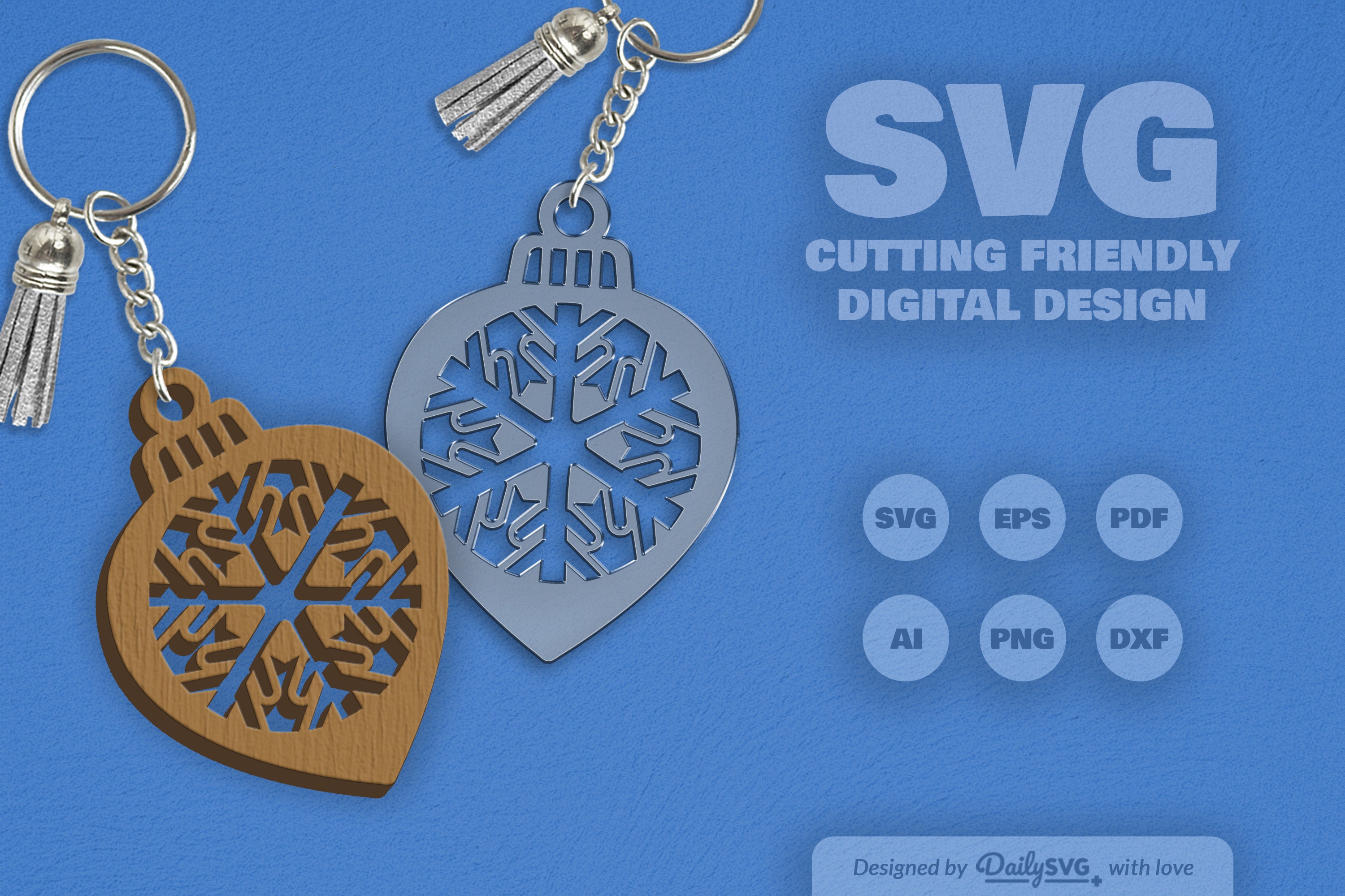 Snowflake Christmas Bauble SVG Bundle 12