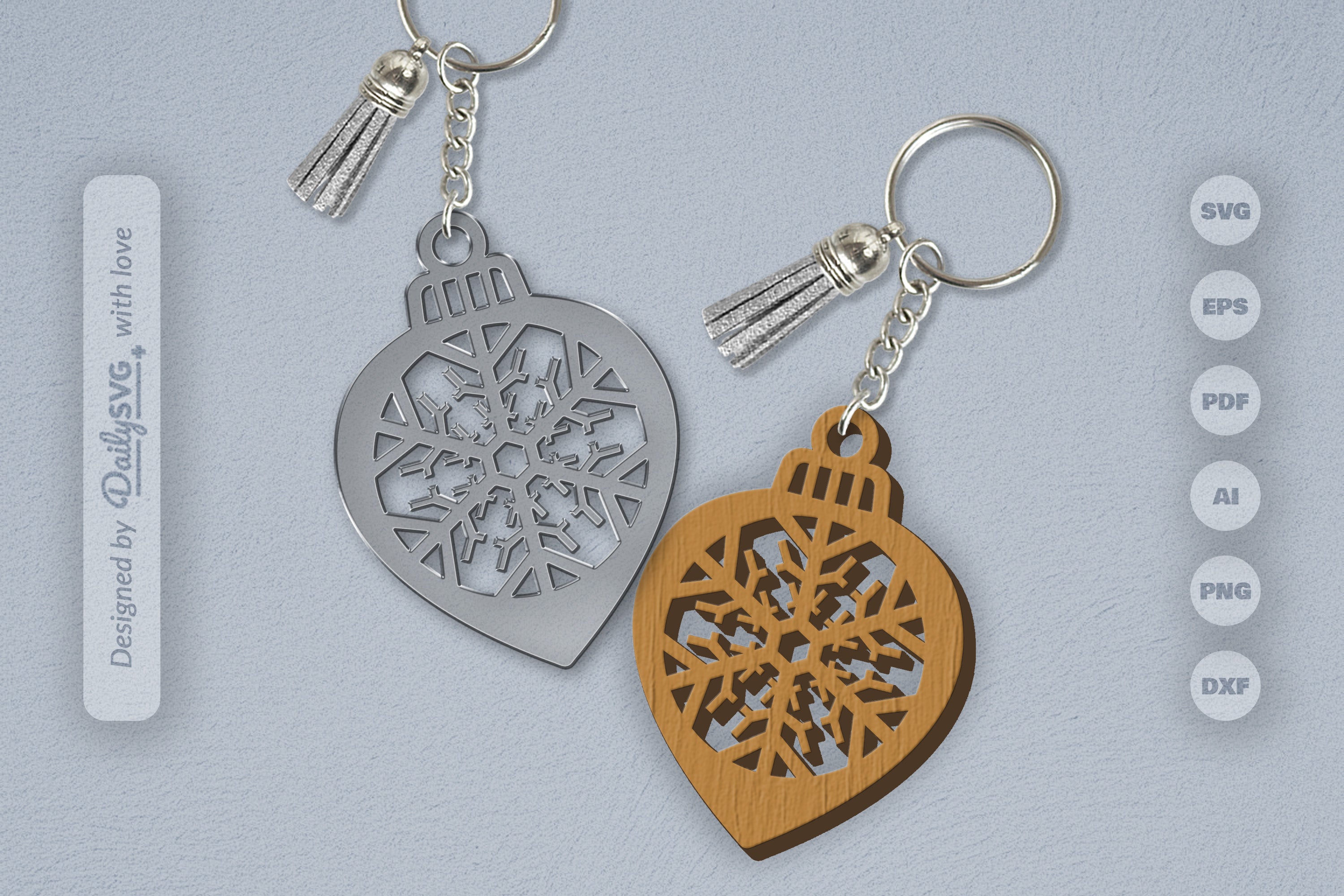 Snowflake Christmas Bauble SVG Bundle 13