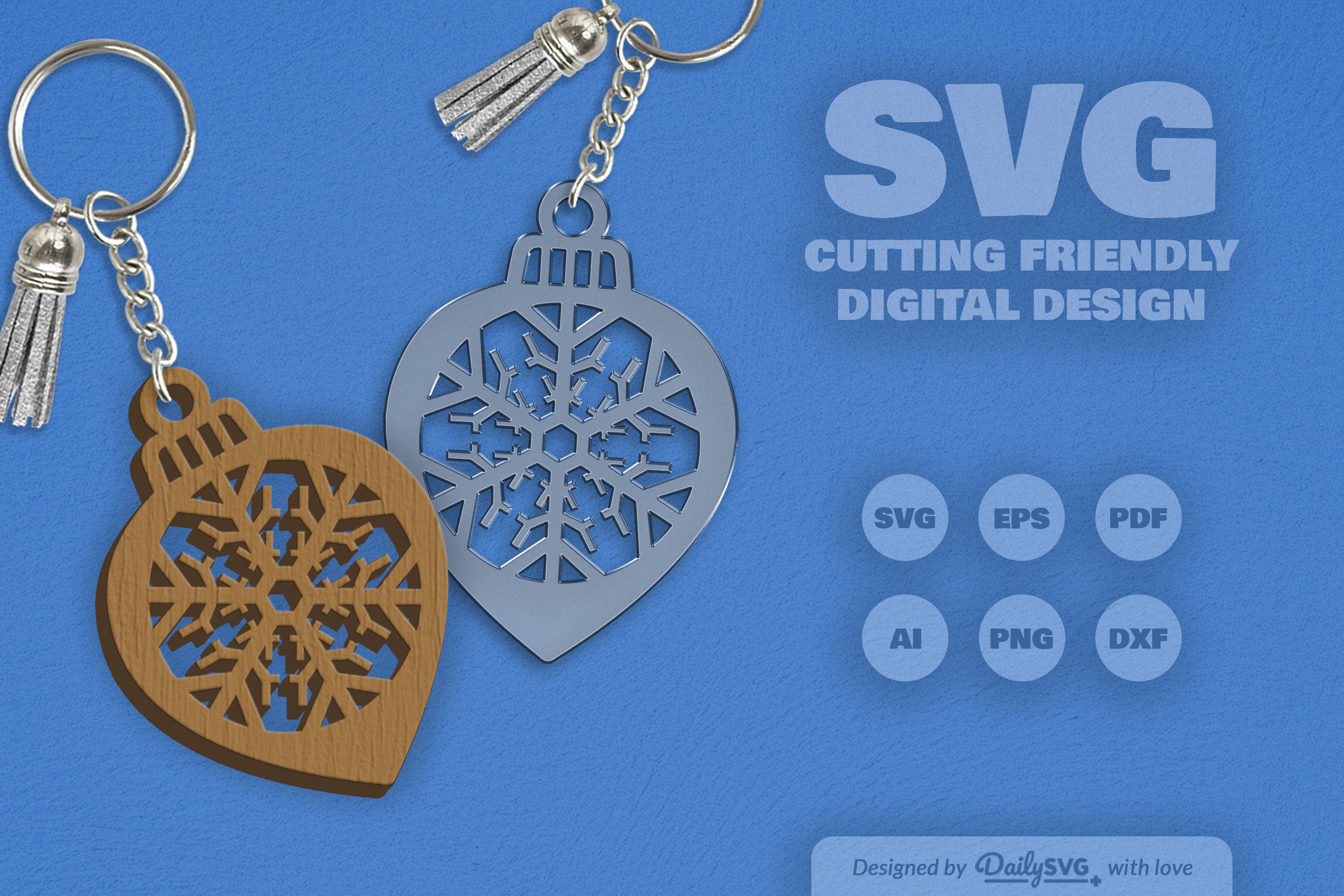 Snowflake Christmas Bauble SVG Bundle 13
