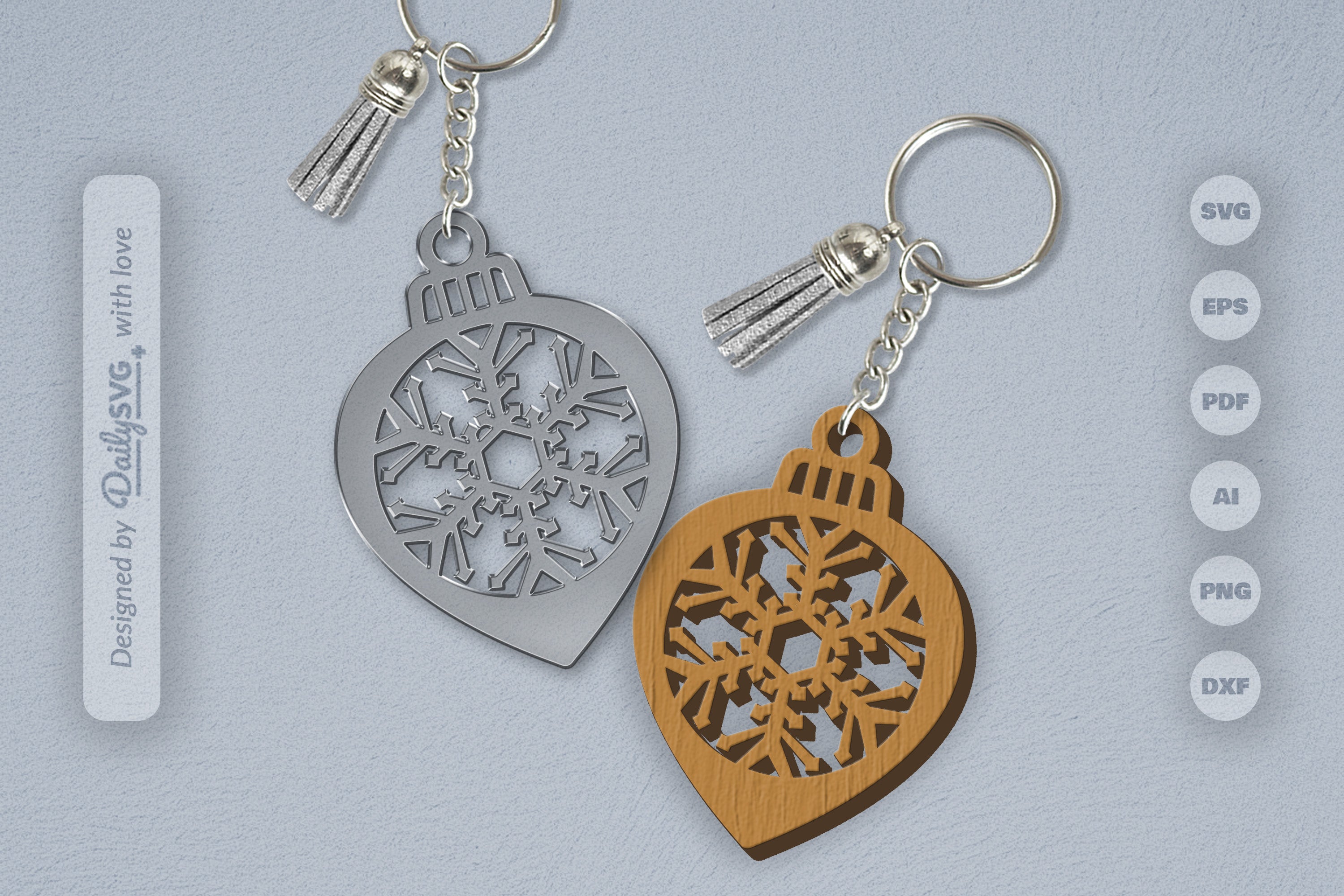 Snowflake Christmas Bauble SVG Bundle 10