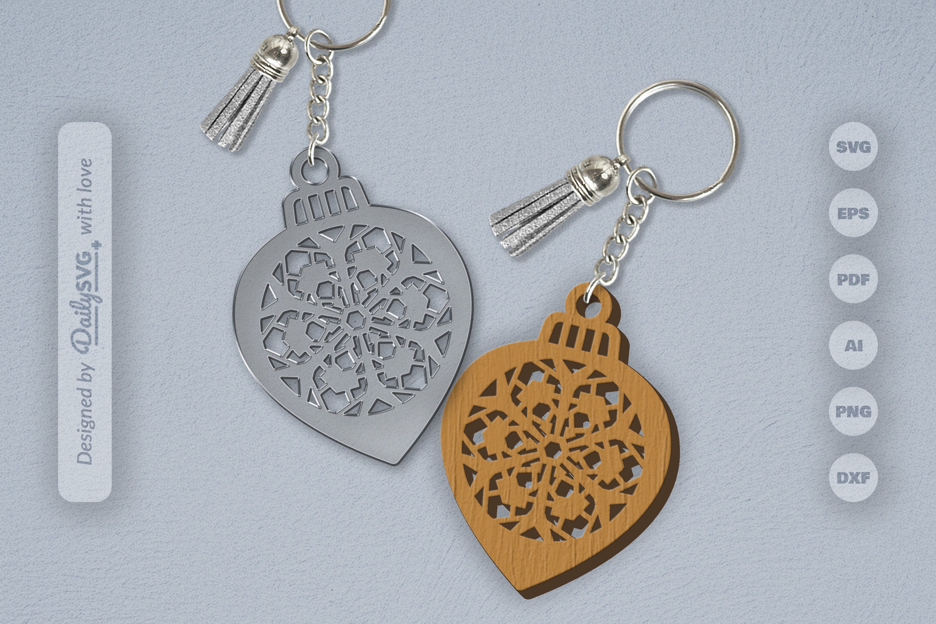 Snowflake Christmas Bauble SVG Bundle 5