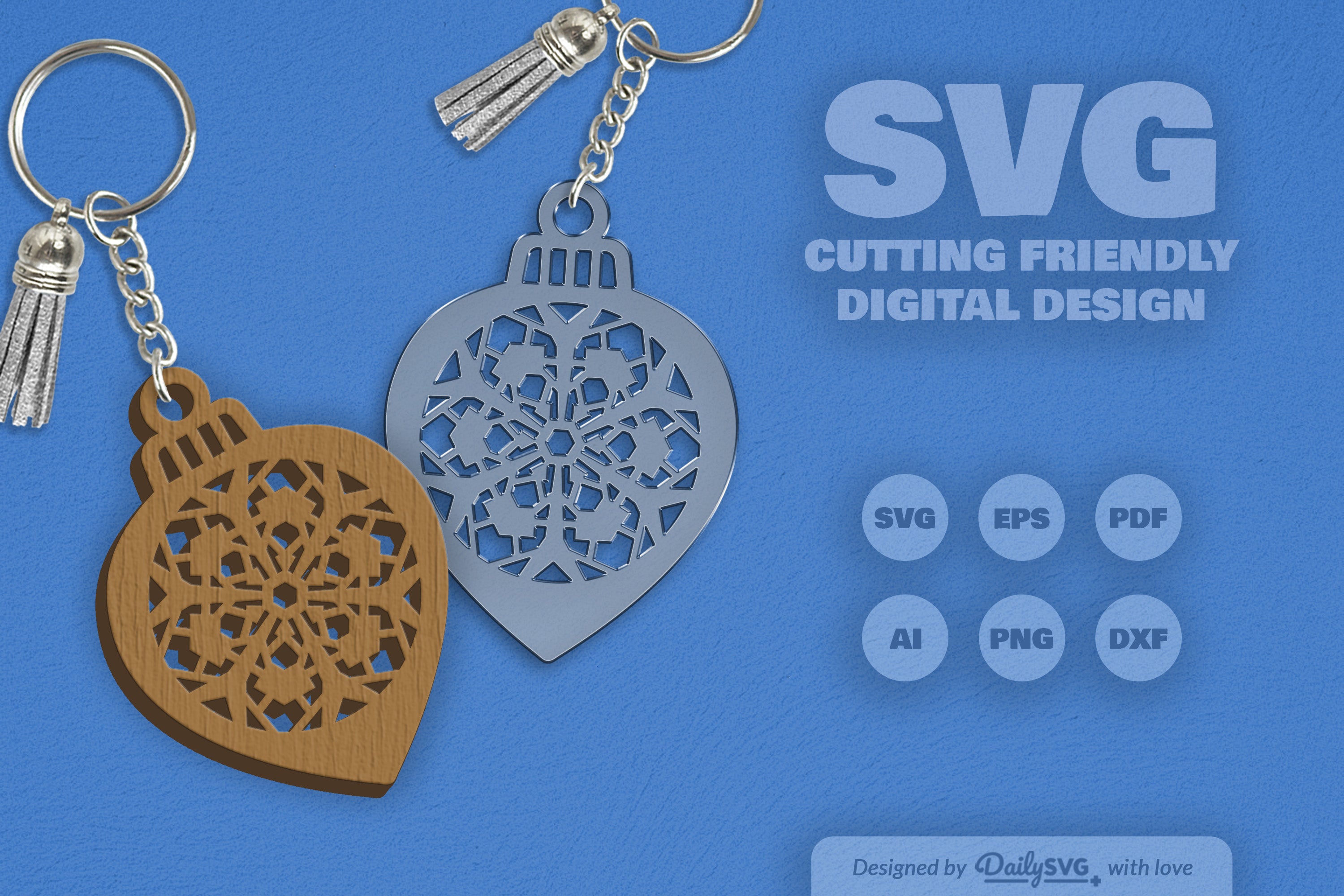Snowflake Christmas Bauble SVG Bundle 5