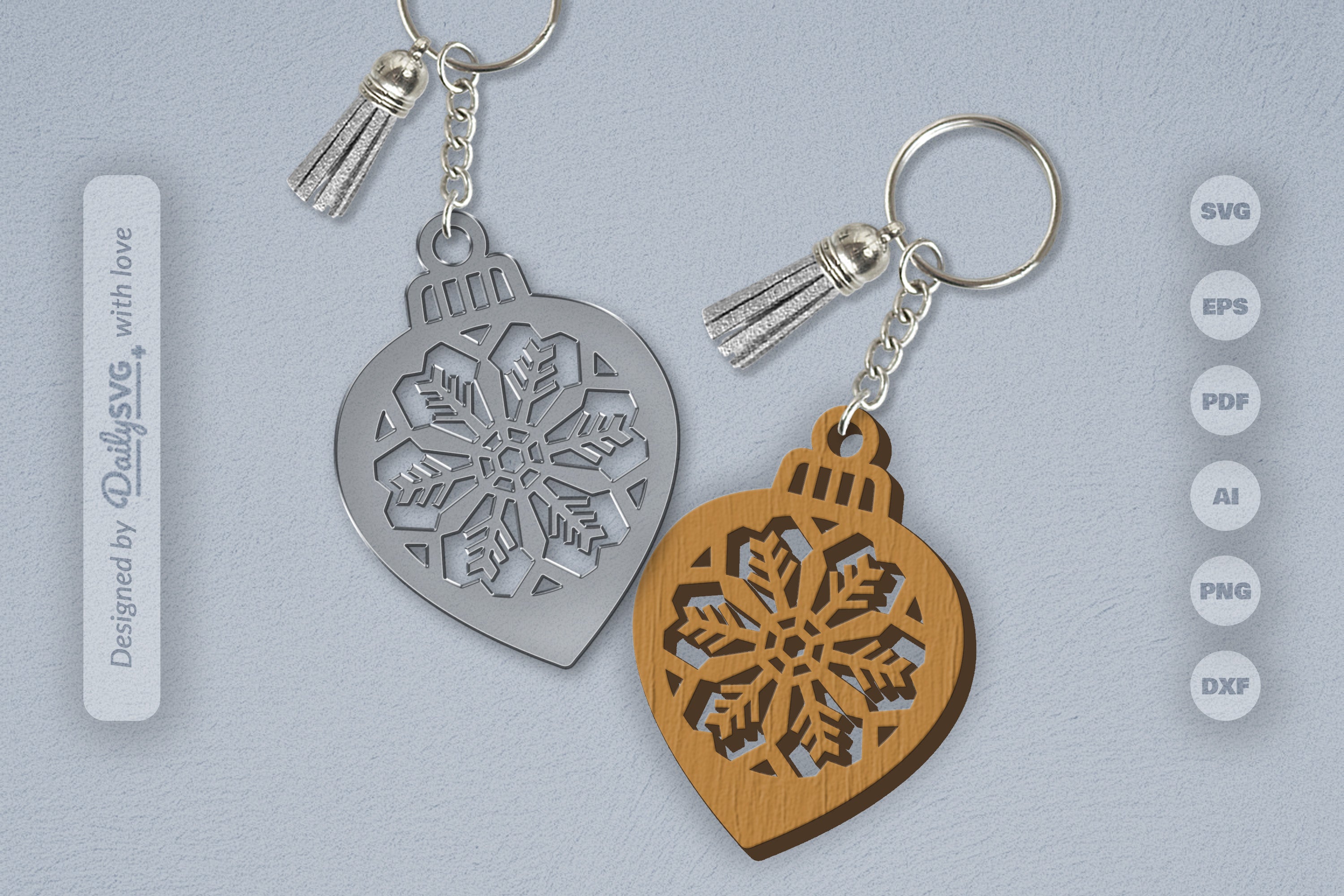 Snowflake Christmas Bauble SVG Bundle 3