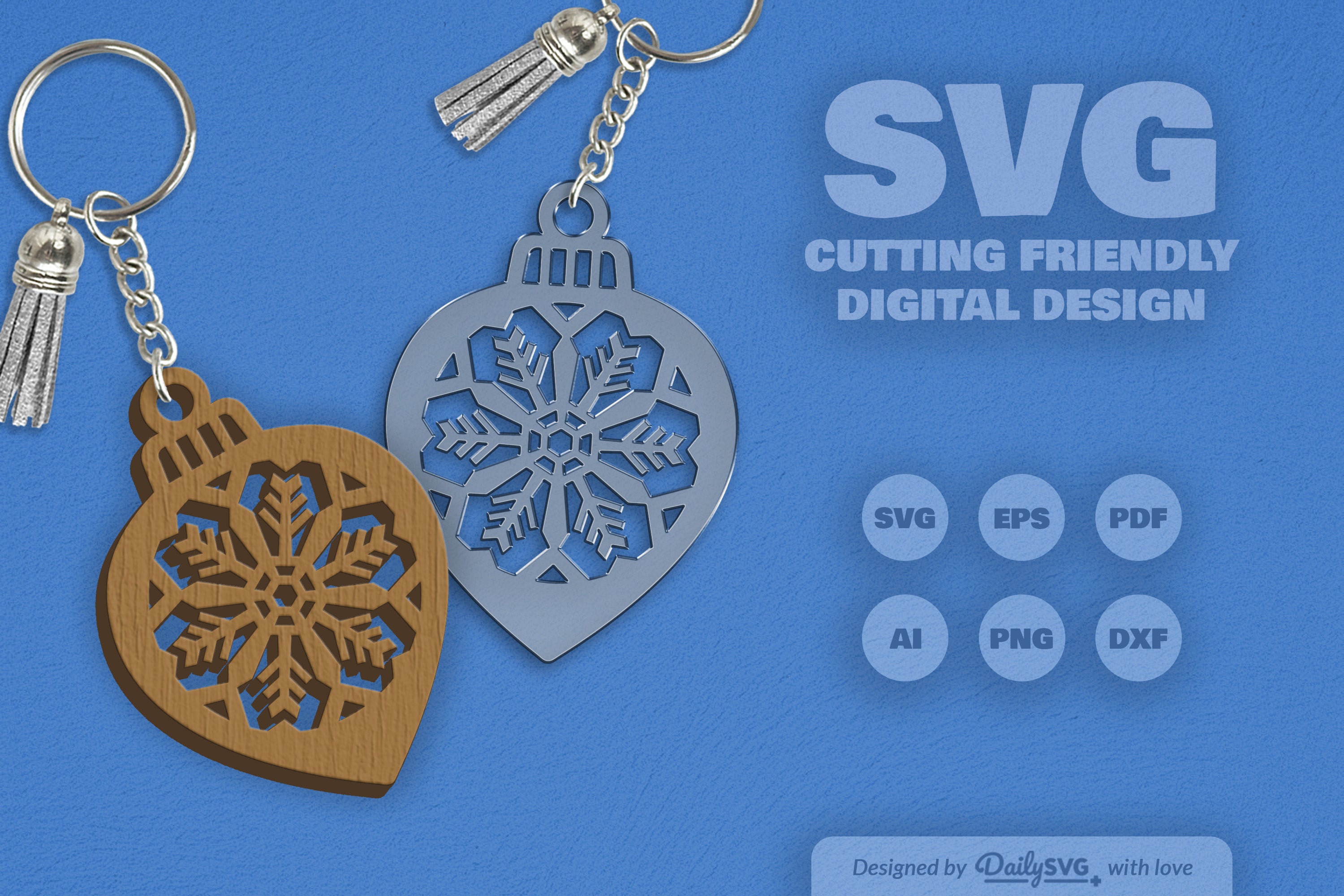 Snowflake Christmas Bauble SVG Bundle 3