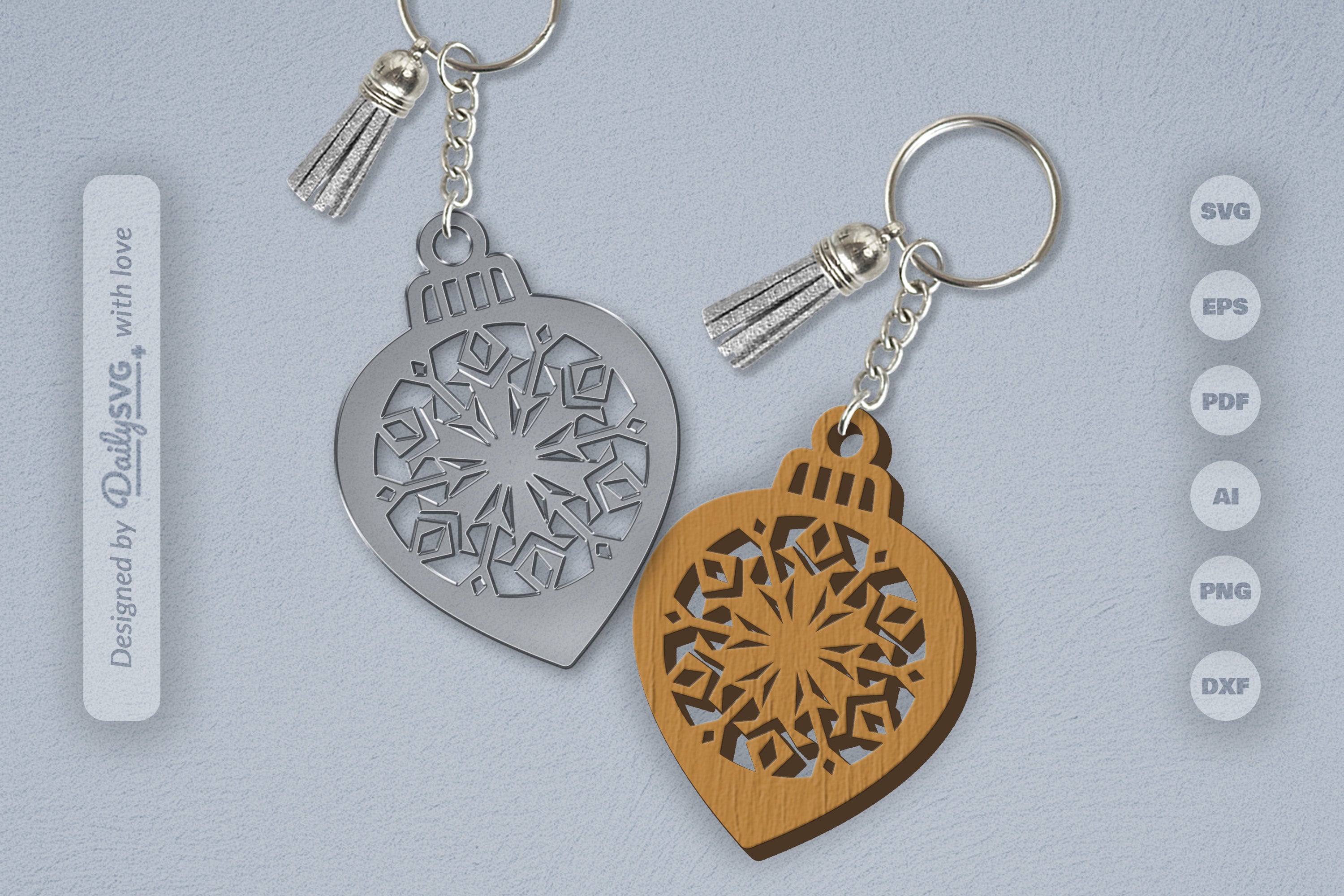 Snowflake Christmas Bauble SVG Bundle 7