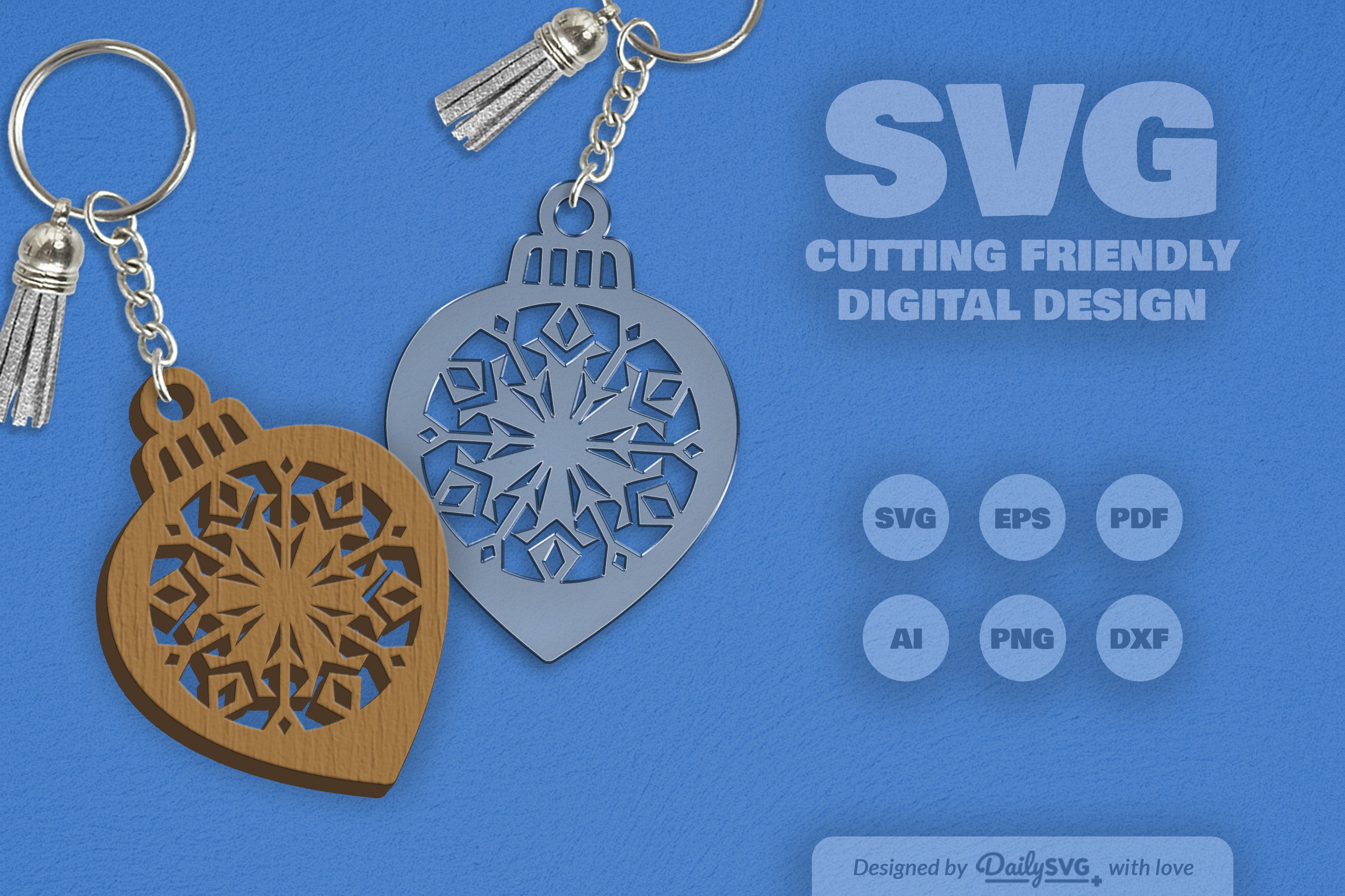 Snowflake Christmas Bauble SVG Bundle 7