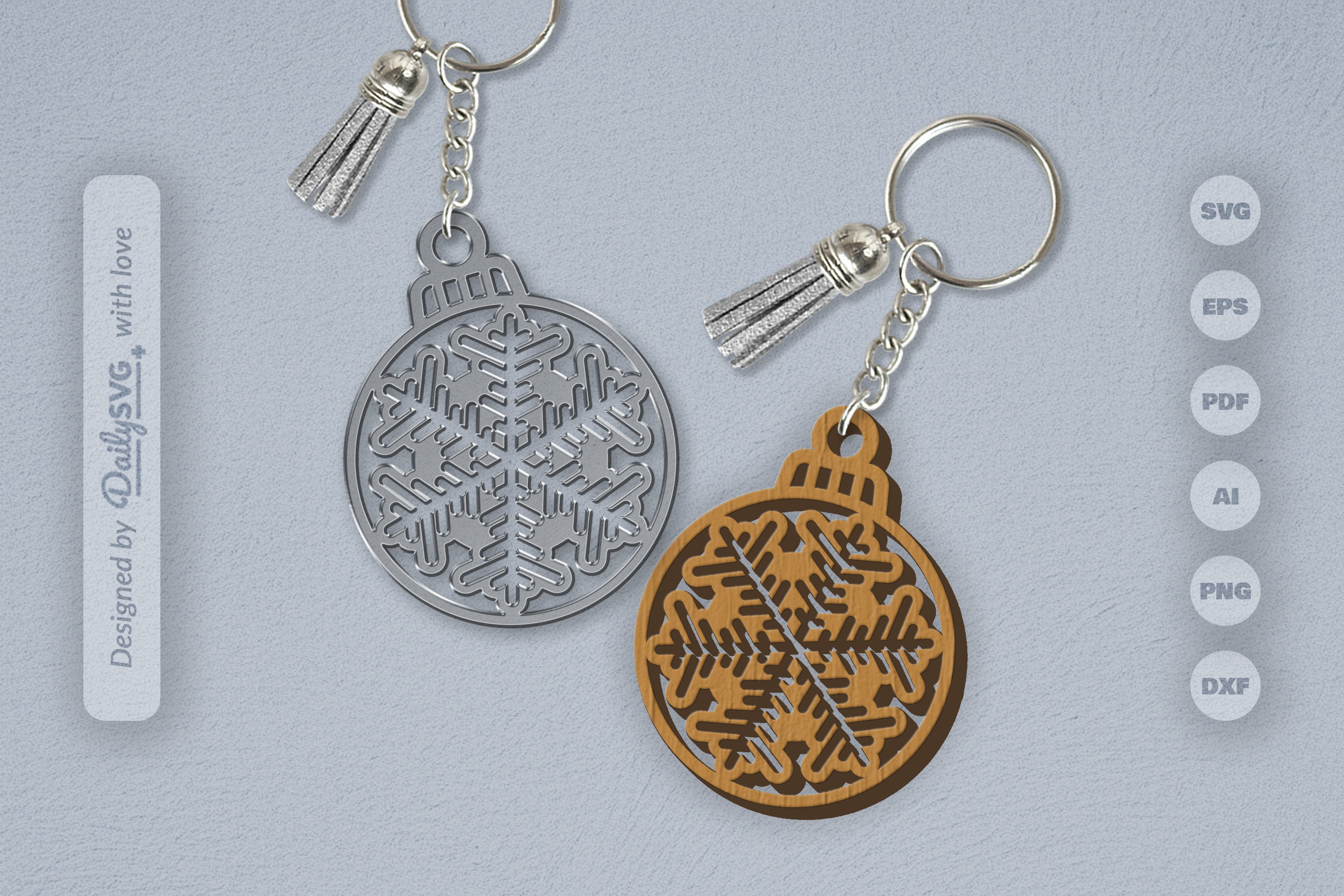 Snowflake Christmas Bauble SVG Bundle 2