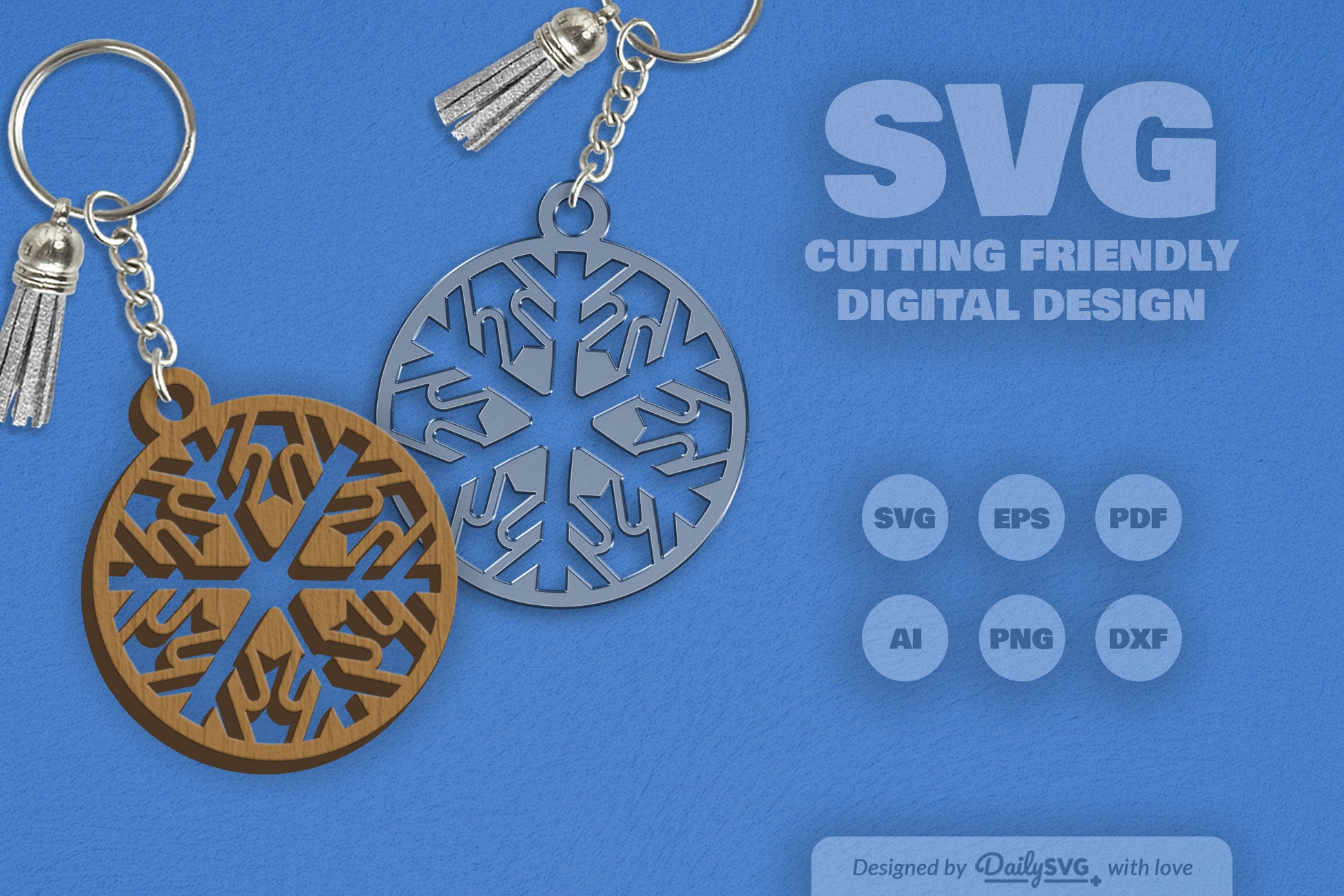 Snowflake Key Svg SVG Snowflake SVG Bundle for Crafting