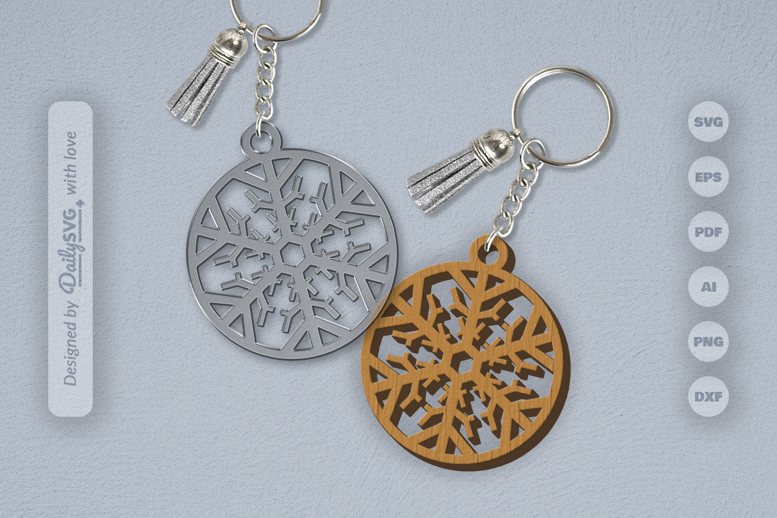 Snowflake SVG Bundle for Crafting