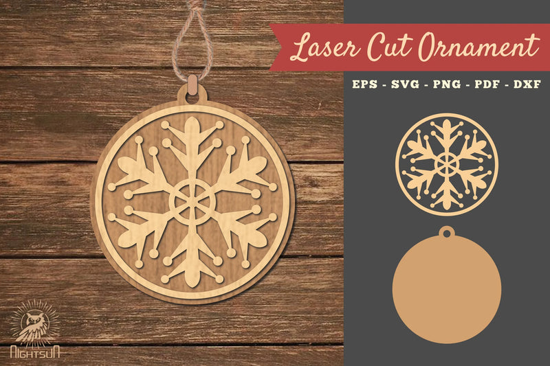 Snowflake Laser Cut Ornament SVG Bundle - CraftNest - Digital Crafting and Art