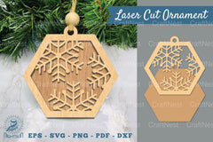 Snowflake Laser Cut Ornament SVG Bundle - CraftNest - Digital Crafting and Art