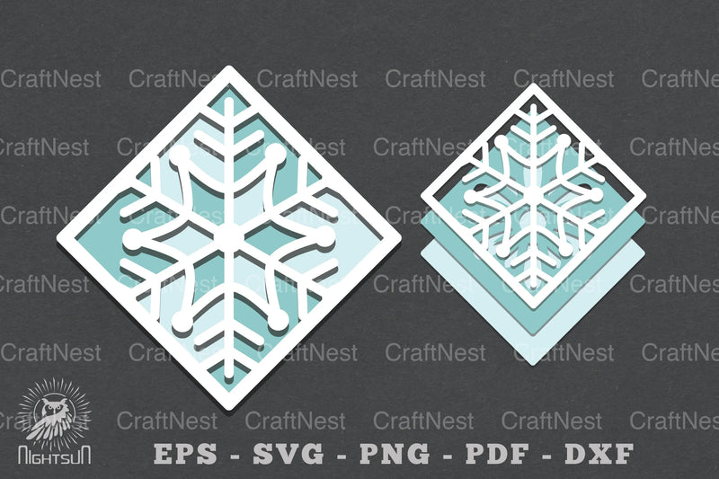 Snowflake Layered Papercut SVG Bundle - CraftNest - Digital Crafting and Art