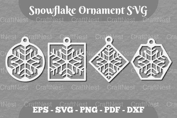 Snowflake Ornament Clipart Bundle - CraftNest - Digital Crafting and Art