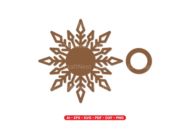 Snowflake Tealight Holder Laser Cut Design Bundle - CraftNest - Digital Crafting and Art