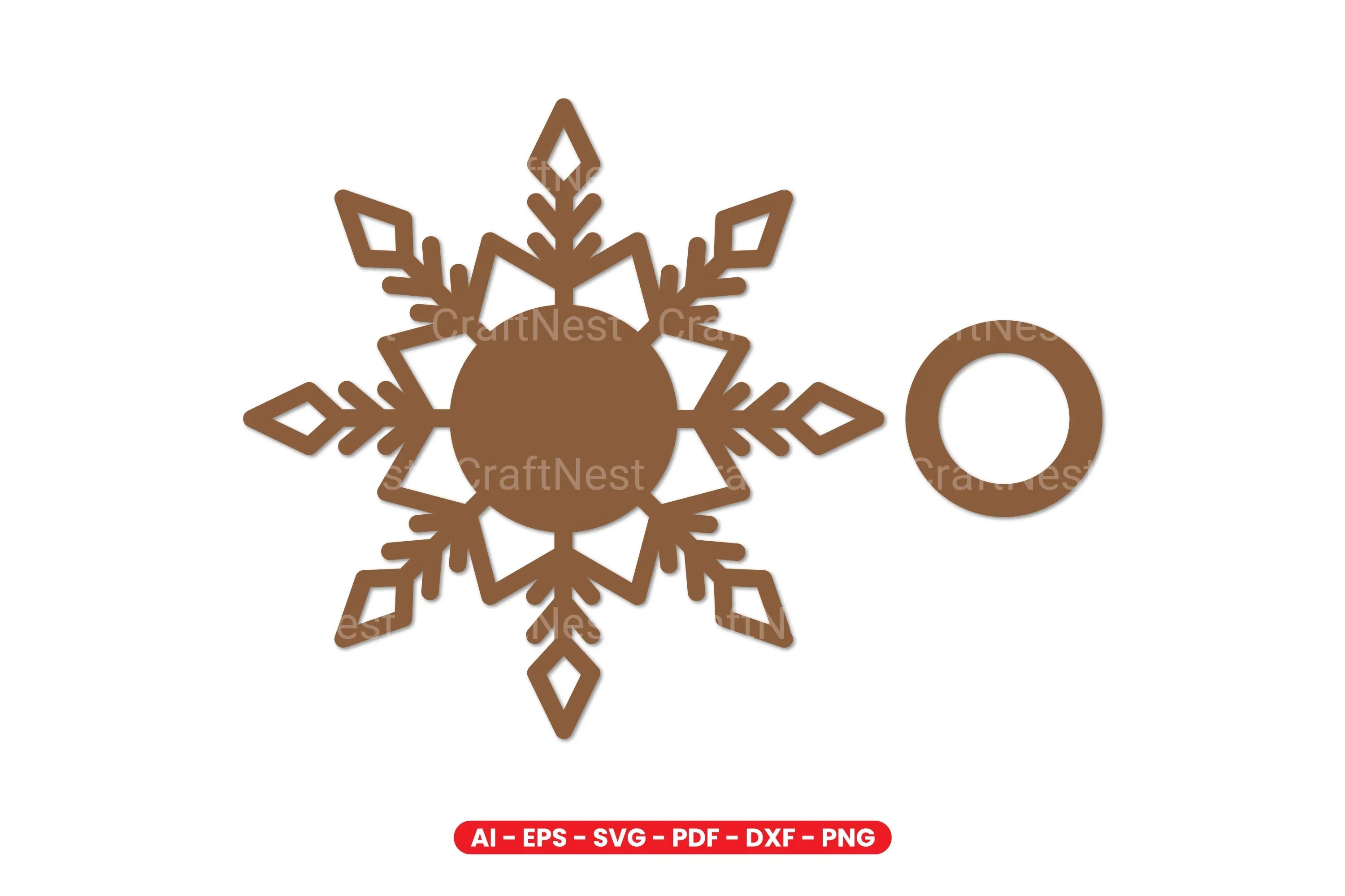 Snowflake Tealight Holder Laser Cut Design Bundle - CraftNest - Digital Crafting and Art