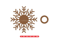Snowflake Tealight Holder Laser Cut Design Bundle - CraftNest - Digital Crafting and Art