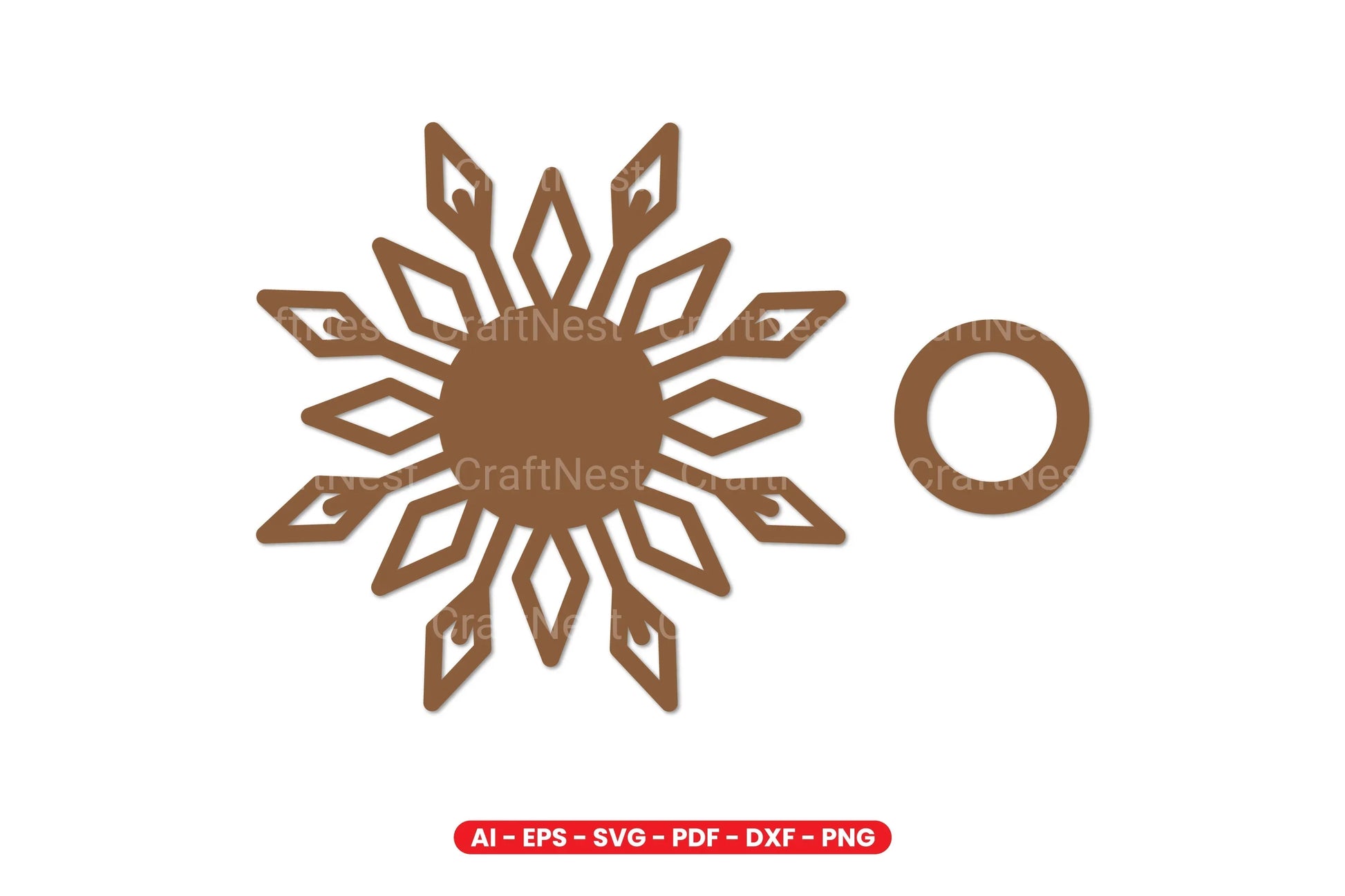 Snowflake Tealight Holder Laser Cut Design Bundle - CraftNest - Digital Crafting and Art