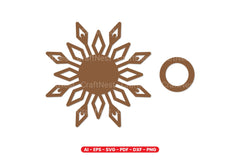 Snowflake Tealight Holder Laser Cut Design Bundle - CraftNest - Digital Crafting and Art