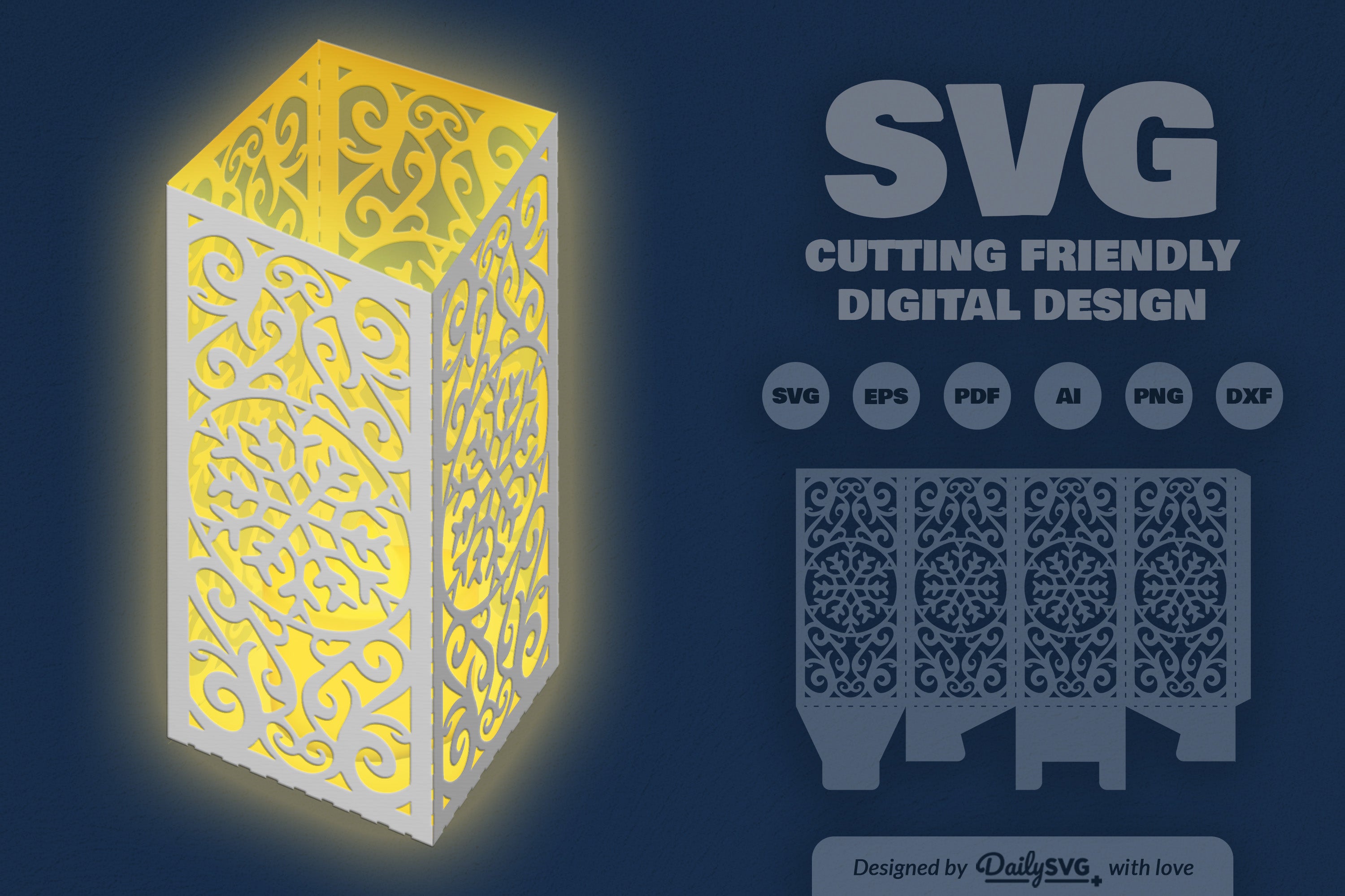 Snowflakes Papercut SVG Bundle