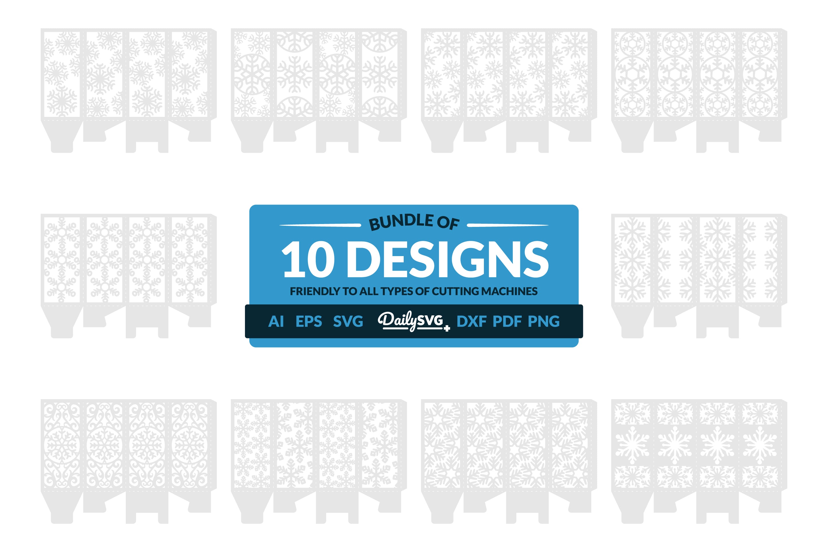 Snowflakes Lantern Papercut Clipart Daily SVG Bundles