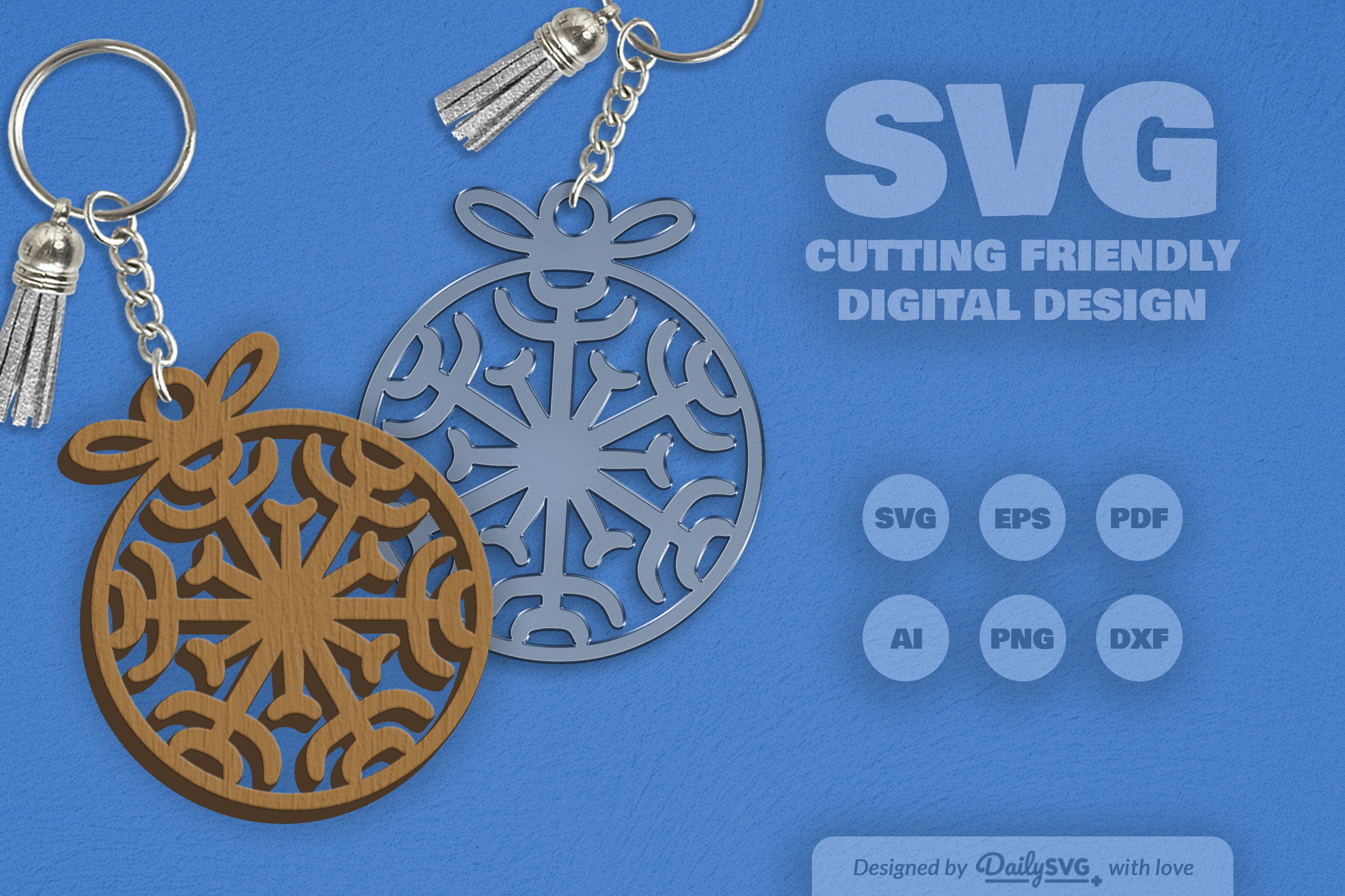 Daily Snowflake Bauble Clipart Collection