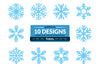 Daily Snowflakes Clipart SVG Bundle