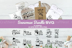 Snowman Winter SVG Bundle - CraftNest - Digital Crafting and Art