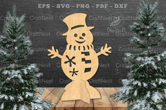 Snowman Laser Cut Home Decor SVG Bundle - CraftNest - Digital Crafting and Art