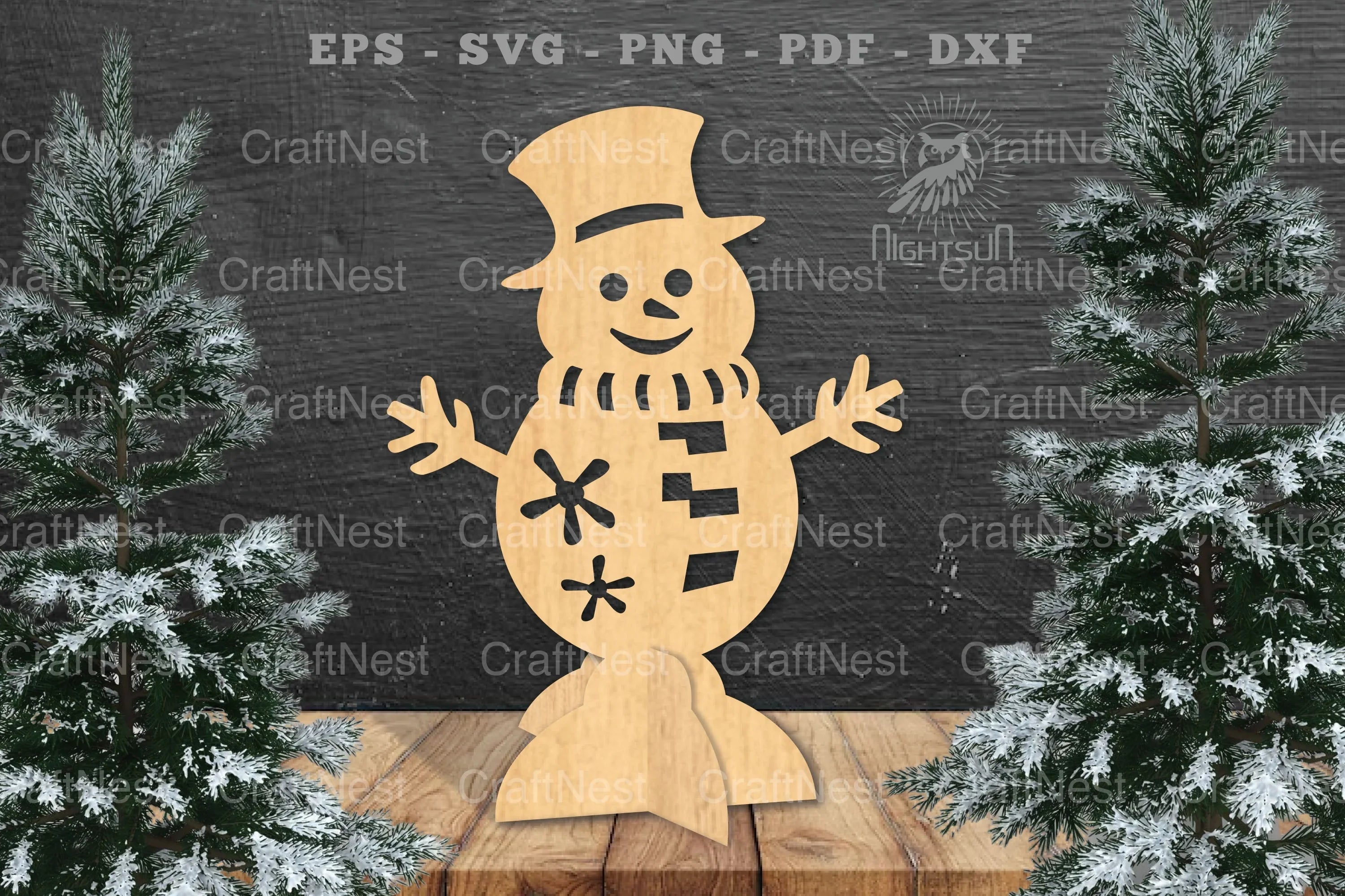 Snowman Laser Cut Home Decor SVG Bundle - CraftNest - Digital Crafting and Art
